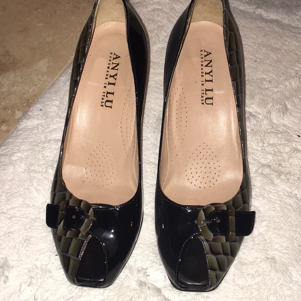 Anyilu Italian patent shoes